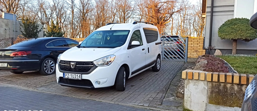 Dacia Dokker cena 27900 przebieg: 204500, rok produkcji 2018 z Buk małe 466